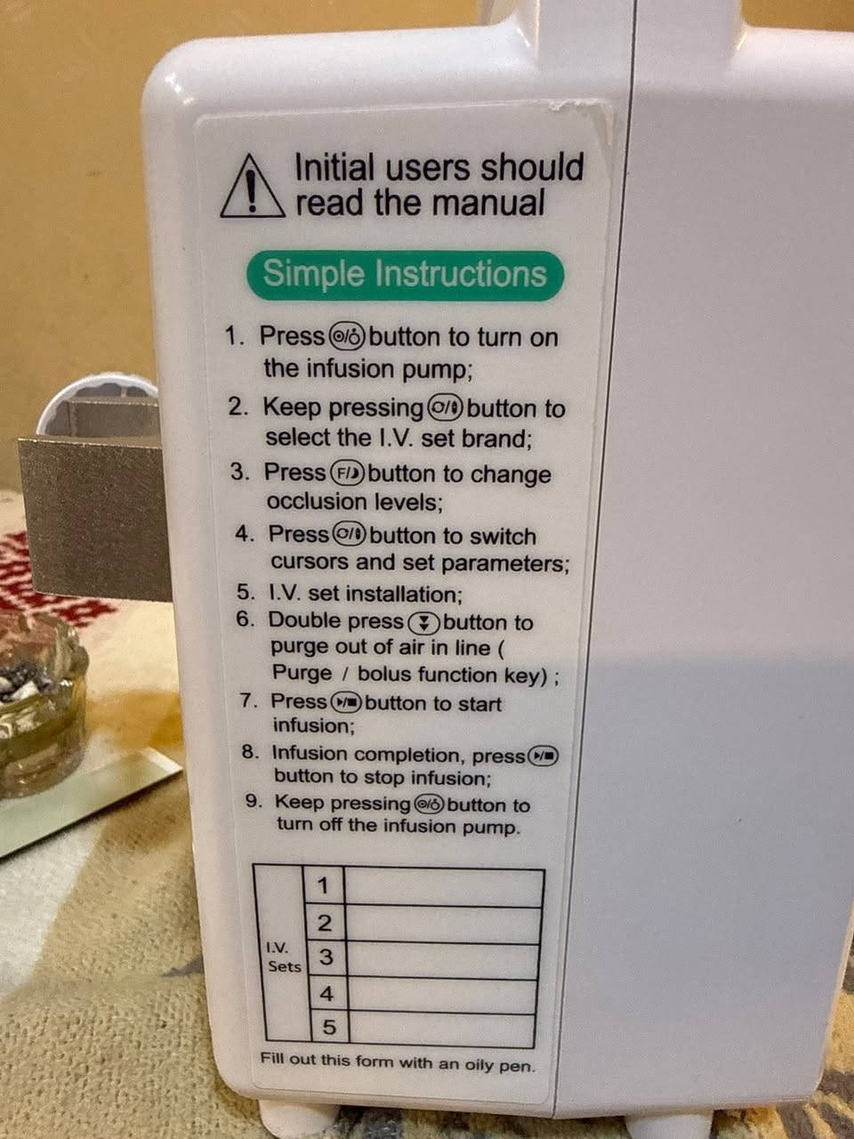 جهاز مضخة الحقن الوريدية (Infusion Pump) موديل IPA112
جديد غير مستخدم عدد اكثر من قطعه 
سعره 450 الف او بي مجال واتساب ***********
