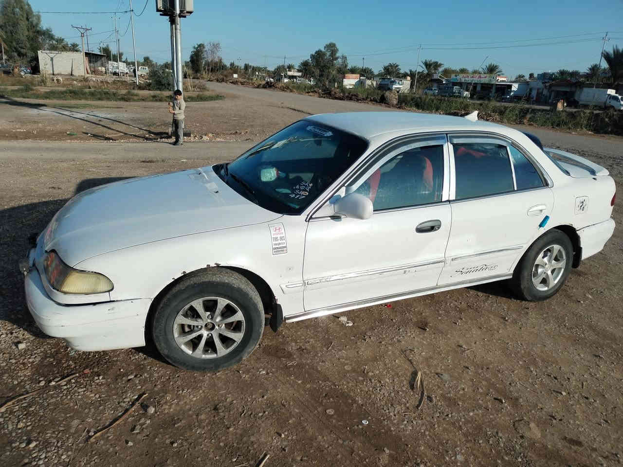 سوناتا تو ٢ موديل ٩٥ سنويه ب اسمي مكينه جديده تخم تاير تبريد خير من الله مكان السياره ديالى الخالص السعر ٣٧ ورقه بيه مجال رقم الهاتف ***********
