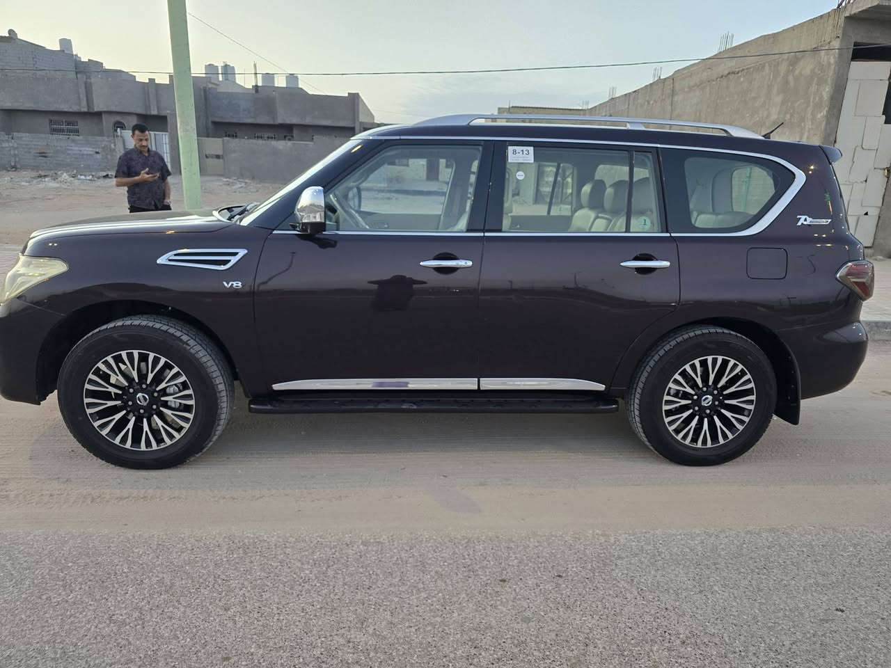 سلام عليكم نيسان باترول خليجي
موديل 13

فول مواصفات للاخير واحد على واحد مكينه 8 سلندر ,

قطعتين صبغ بدون تبديل بدون ارباك 

كير محرك تبريد تتفئة حداديه تخم تاير مكفولات السياره بالكارتون 

سعرها.   228.   وبيها مجال.  مكانها كربلاء المقدسة 

***********.   ***********
