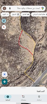 ارض للبيع • نص دونم • طريق قرية طويبه