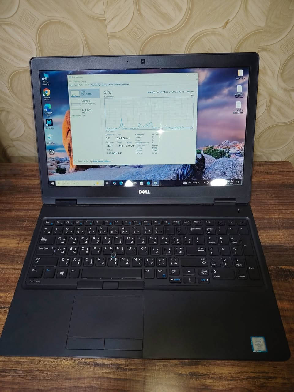 Dell Latitude 5580
المعالج: Core i5-7300U
الذاكرة: (RAM): 8GB
التخزين: 256GB 
الشاشة: 15.6
سعر: 225
مستخدم اقل من اسبوع 

عنواني، اربيل


**إذا كنت صاحب هذا الإعلان وتريد حذفه لأي سبب، رجاءا أرسل رسالة إلى الدعم الفني**