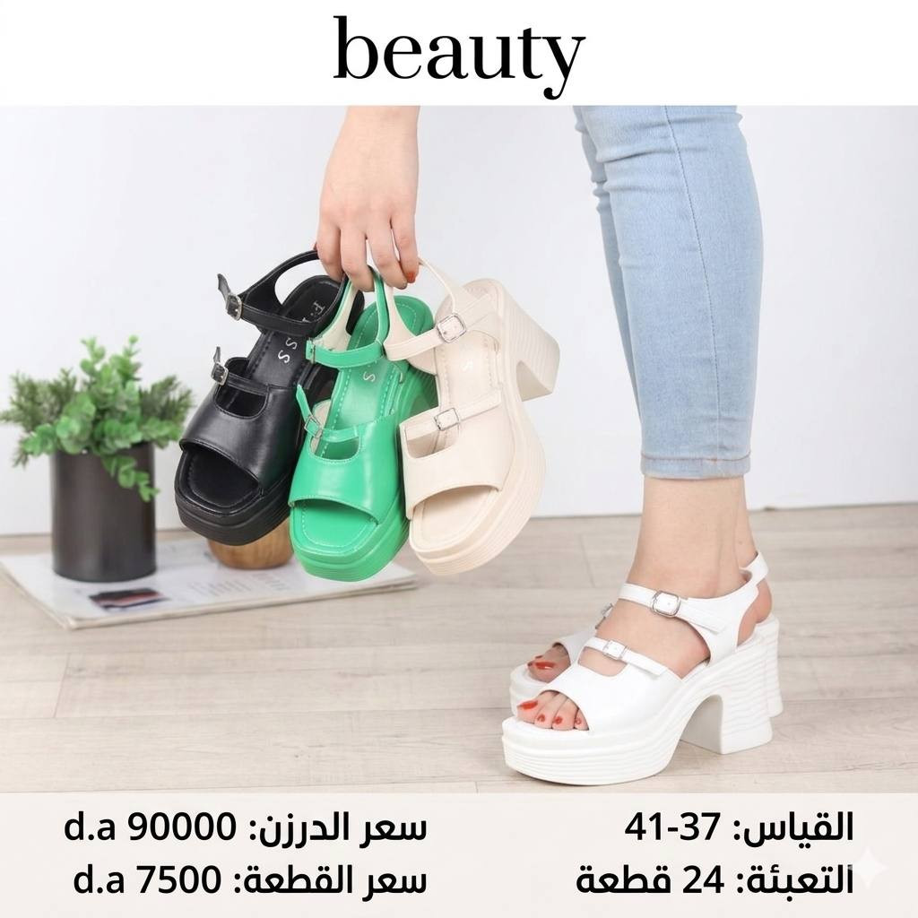 أقوى عروض لشركة الكوثر

📦 بيع جملة فقط.
👟 موديلات حديثة ترند
💯 جودة مضمونة وأسعار تنافس

📏العنوان الشورجه الرصافي
📦 التعبئة: كارتون 
💰 أسعار جملة حقيقية 
للتواصل واتساب 
0773 651 1768
Beauty
