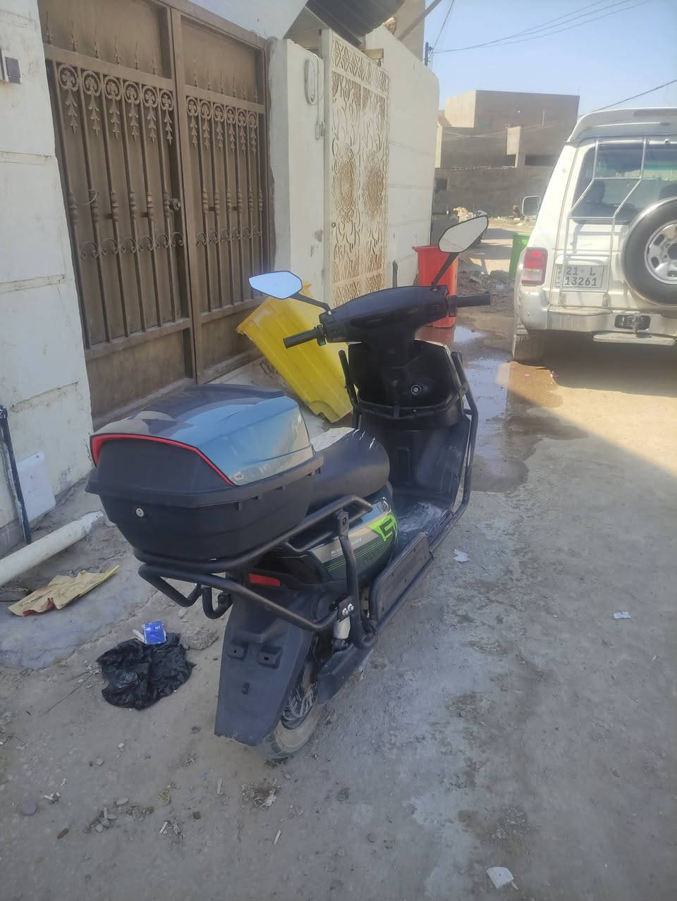سلام عليكم دراجه شحن للبيع او مراوس اب بانزين موديل 26 يرادله جاملغ امامي فقط نوعيته كوري مابي شي مو شغال 600وبي مجال مكاني الرمادي شارع اربعين ***********
