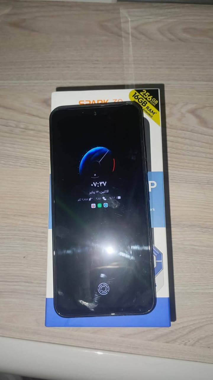 سلام عليكم اخون مبايل للبيع Techno Spark 30 Pro تكنو سبارك 30 برو 
ذاكرة 256 عشوائية 8
بطاريه 5000ملي انبير 
معه شاحن 30 واط يدعم الشحن السريع 
كامره ممتازة 108 ميگه بكصل الخلفية + مثبت بصري 
الأماميه 13 مگيه بكصل 
بل مناسبه كرتونته موجوده 
يشغل 60 فريم ببجي بسلسة 
او 40 فريم بل HD
وبل نسبه لتصوير هاي اكو نموذج عن تصويره
السعر 200 قفل لتواصل *********** 
على الواتساب او الهاتف وموجود على الخاص وحياكم الله 
ومراوس عادي حسب القناعه طبعن ربي يوفقكم ويوفق الجميع بحق محمد وآل محمد

