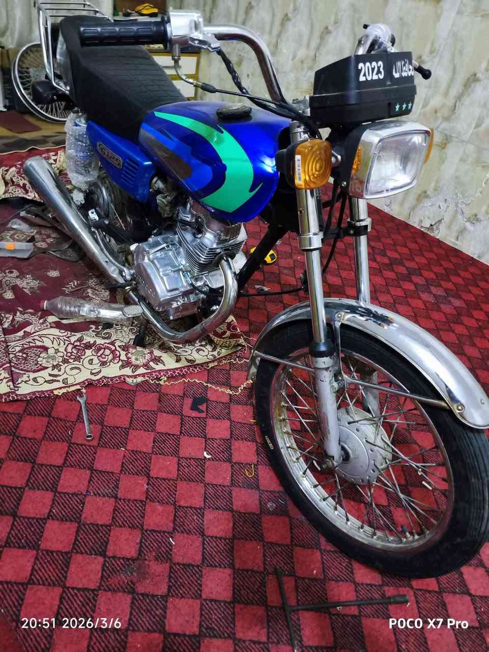 سلام عليكم
دراجه للبيع 2012 (( اوراق اصولي )) مو سكنر  معمره غراض جديد شوفت عينك كهربائيات كلها شغاله مابيها نقص السعر 400 وبيها مجال مكاني كربلاء سيد اسماعيل
***********
