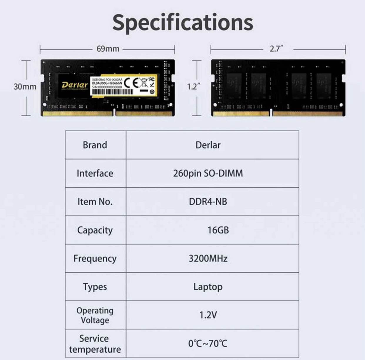 Derlar DL300 16GB DDR4 Laptop RAM – SO-DIMM

🔹 السعة: 16GB
🔹 النوع: DDR4 – SO-DIMM (رام لابتوب)
🔹 السرعة: 3200MHz ⚡
🔹 الفولتية: 1.2V لاستهلاك طاقة أقل 🔋
🔹 التصميم: شريحة واحدة (Single Stick)
🔹 التوافق: أغلب اللابتوبات الداعمة DDR4 3200MHz
🔹 الأداء: تحسين سرعة النظام وتعدد المهام وتشغيل البرامج بسلاسة أكبر

السعر : 85 الف

خدمة توصيل 🚚 لكافة أنحاء العراق 🇮🇶 بغداد, العراق


**إذا كنت صاحب هذا الإعلان وتريد حذفه لأي سبب، رجاءا أرسل رسالة إلى الدعم الفني**