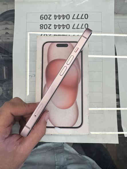 نقد او اقساط
ايفون 15 بلادي ذاكرة 128 بطارية 97 شرط بلادي ما مرفوعه
دبل خط نموذج M زلغ ما بيه هو والجديد واحد.
كارتون اصلي مطابق + الكيبل الأصلي.
وتر بروڤ وين متحب افحص وصل ضمان 5 ايام من المركز

 السعر 685 قفل بدون عملة 
قسط 88 الف على 10 اشهر بدون مقدمة.
*********** متوفر واتساب واتصال بغداد اعظمية
