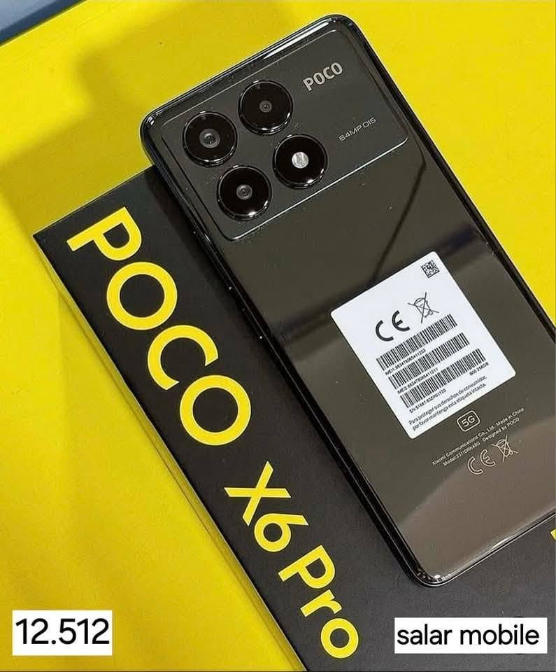 📱 للبيع | Poco X6 Pro 5G او مراوس بشاومي باد 6 واعلى
💾 النسخة: 12GB RAM | 512GB Storage

🎮 المميزات:✅ يدعم حتى 120 FPS في الألعاب المتوافقة.✅ أداء قوي وسلس للألعاب والاستخدام اليومي.

📱 حالة الجهاز:• نظيف جدًا.• شخوط بسيطة جدًا وغير ملحوظة.• يعمل بكفاءة ممتازة ولا توجد أي مشاكل.

📦 الملحقات:• الشاحن الأصلي.• الكرتون.• جميع الملحقات الأصلية.• كفر حماية.• لزكة شاشة.

📍 الموقع: الأنبار - الرمادي.🚚 التوصيل: متوفر إلى جميع محافظات العراق.

💰 السعر: 350,000 دينار عراقي (قابل للتفاوض بالمعقول)

📞 للتواصل: ***********
