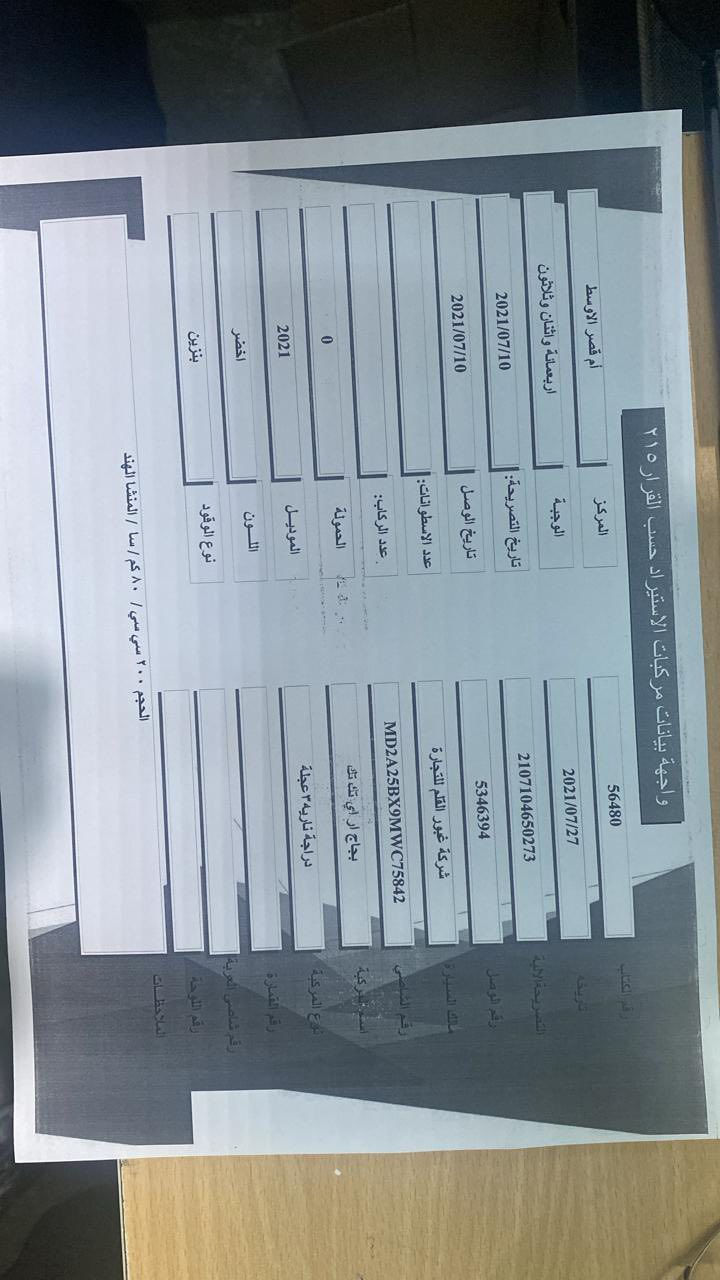 تكتك مديل 2021 لبيع اوراقها ضايعه وقرص موجود جاي اطلع اوراقها السعر 7 ملاين بدون عمله تكتك كفاله من ضربه اوراقها اسبوع ويطلعن 
 فدوا المو شراي لا يتصل/***********
