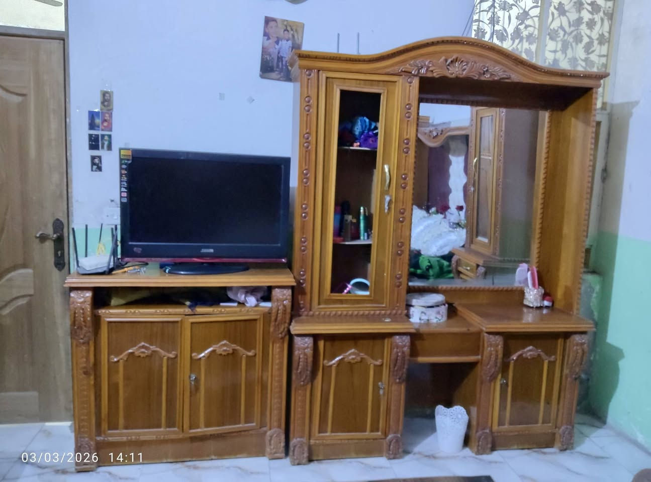 سلام عليكم غرفة نوم خشب صاج عراقي للبيع سعر الغرفة مليون و100 وبيهة مجال
تواصل على هاذا الرقم *********** ملاحضة الرقم بي وتساب
