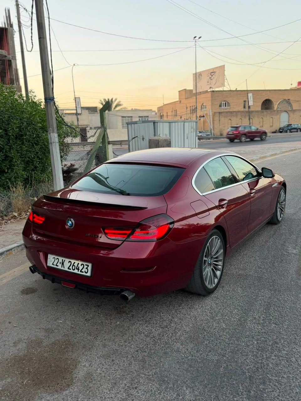 بي ام دبليو 640 خليجي 2014 وكالة العروش
مكينه 6 سلندر 3000 تون باور تيربو صاروخ 
المواصفات 
بانوراما 
داتا شو تعرض كل شي بالجام الامامي 
6 كامرات 
حساسات اماميه خلفيه 
أبواب شفط 
صندوق كهرباء 
أناره محيطيه 
شاشه كبيره  
بلوتوث واواكس ويو اس بي وسيديات 2 واحد بالمسجل والثاني بالجكمجه
مري شفط كهرباء 
قياده 4 اوضاع 
ماوس تحكمات 
اطفاء اوتو بالازدحام 
كراسي كهرباء حضن رياضي +خزن كراسي مومري
تبريد منفصل وقطعتين شرط ثلج ❄️ 
بردات كهرباء 
هاند بريك بصمه 
ترحيب واناره 
لايت زنون وحلقات ولد نهاري 
كيرتربترونك بالستيرن 
رقم اربيل بااسمي 
ملاحظه السياره كفاله عدا بابتين كلير اثر بطش شرط بدون معجون 
برغي ممفتوح بيها على نصبت الوكاله شرط لامشتغل كلوب ولامسج وترايها من بغداد ل اربيل
مكانها بغداد شارع المغرب
***********
شرط ماكو بنظافتها وترايها
رايدهه ب18,800$
