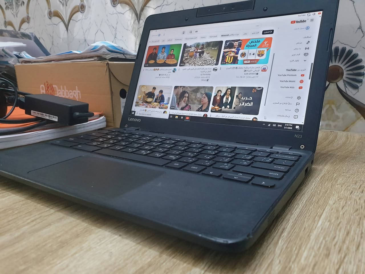 لابتوب للدراسه وتصفح نظيف شحن اكثر من ساعتين متواصل السعر 50 للاتصال ***********
