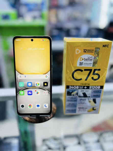 السلام عليكم للبيع جهاز ريلمي سي 75 ذاكره512رام24جهاز  يومين من مستخدم  نضافه100 السعر225 مكتب حسين فون 17تموز مقابيل مجمع يا بلاش***********
