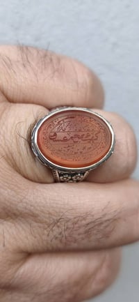 عقيق يماني • فضة أصلية • قياس ٢٢