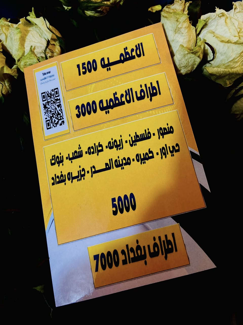 شباب محتاج سواق دلفري اللي قريبين عله منطقة الاعظميه ومحتاج شغل يراسلني واتس والشغل مرتب وحلو وربي يرزق الجميع والعدد مفتوح 
***********
