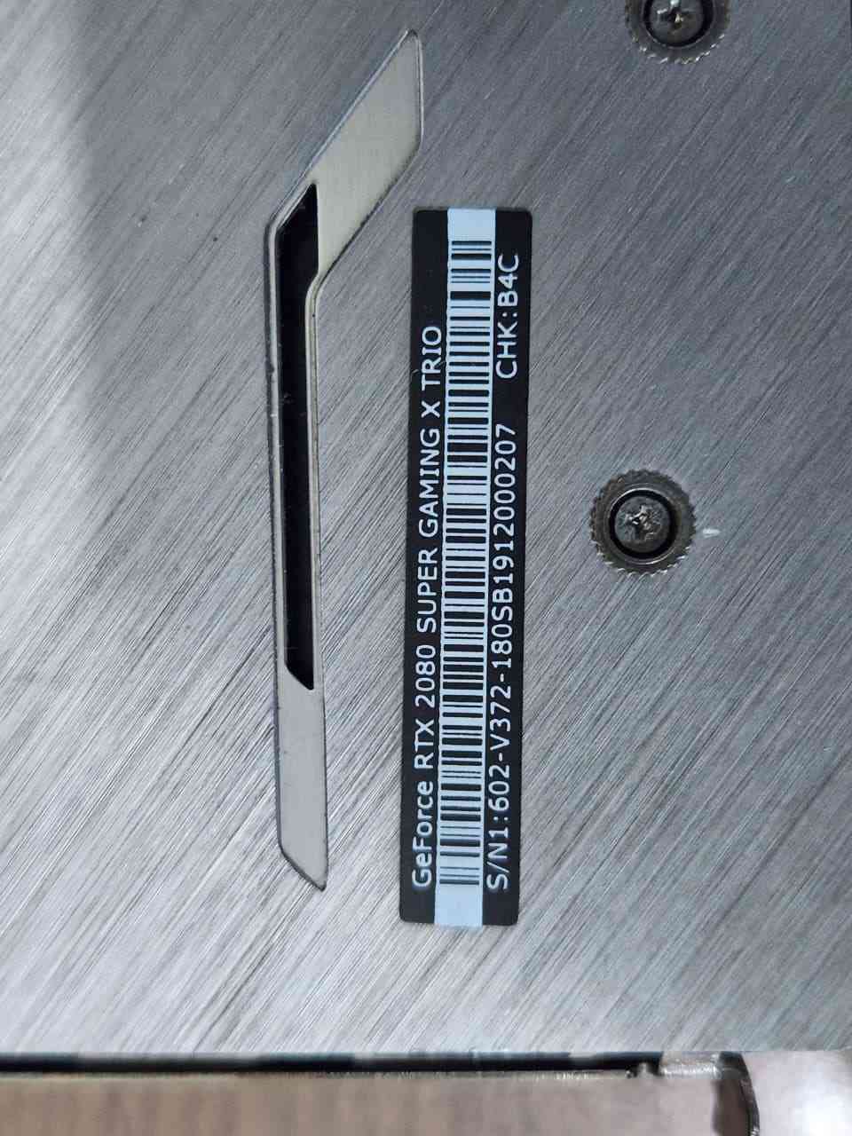 للبيع كرت شاشة 

RTX 2080 SUPER MSI GAMING TRIO X OC 8GB 

مستخدم نظيف 

سعر 300الف 

مكاني بغداد متوفر توصيل 

***********

