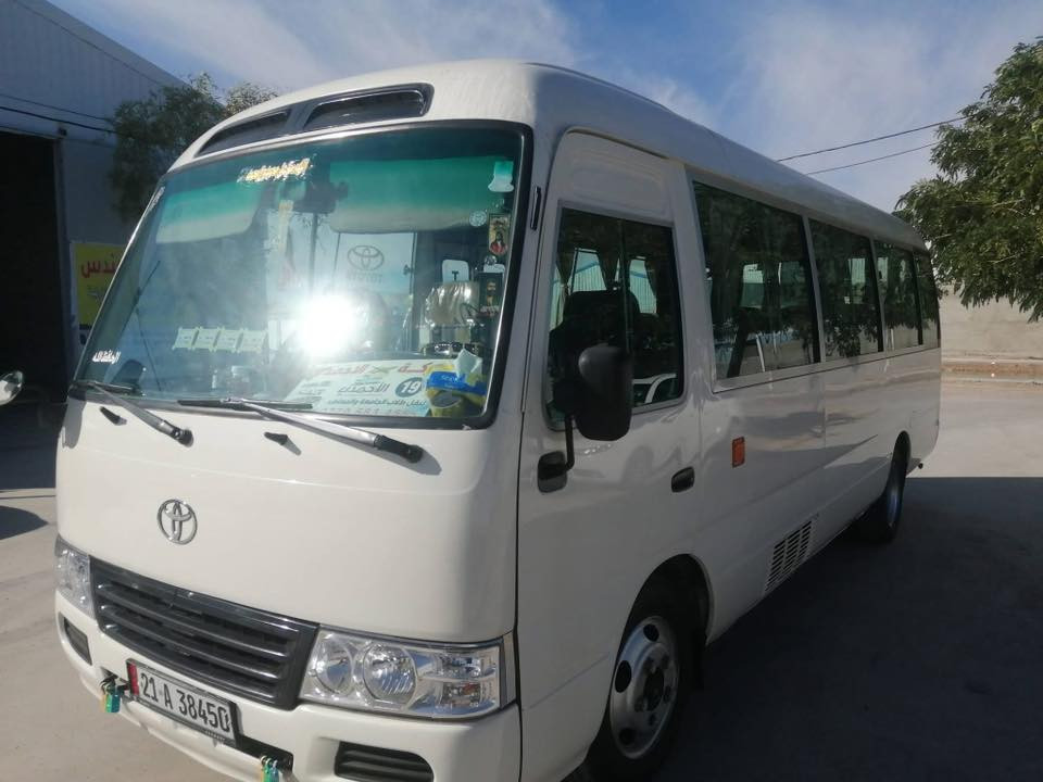 كوستر تويوتا موديل 2014 سنوية جديدة رقم سليمانية بااسمنة محرك بالشرط لاتننقيص لابخار كير شرط
منضومة غاز جديدة تاير برجستون سلة غذائية
السيارة حمامة جاهزة للشغل مكان السيارة بغداد مدينة الصدر

لل اتصال *********** سيف الركابي
السعر٢٧٥ مجال قليل بيها يشهد الله وابو الفضل محتاج عدي عملية لوالدي وسيارة من كلب ولسان با عافية ع ياخذها
