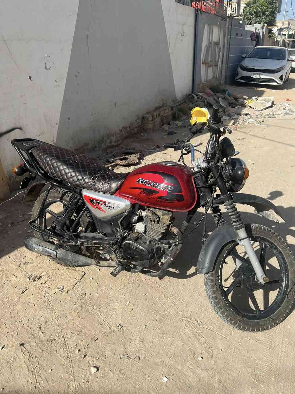 دراجه بوكسر محوره مكينه جمره نكره سلف داجه نضيفه العنوان نجف شارع مطحنه  أوراق مديل ١٨ وكيله كربلاءسعر ٥٠٠ رقم***********

