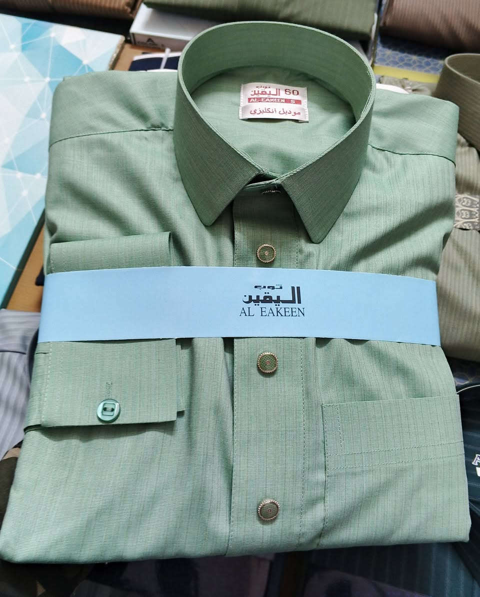 دشاديش رجالي موسم صيفي عرض نار 🌙.
قماش  درجى اولى ياباني قطني  نوعيته بزمه هد دبل ياخه 💯
سعر القطعه 20الف فقط .
قياسات متكامله( 62.60.58.56.)
العنوان حي شهداء شارع توزيع جديد قرب برج اسيا 
متوفر خدمه توصيل داخل الفلوجة فقط( ‏‪***********‬‏)وتساث
