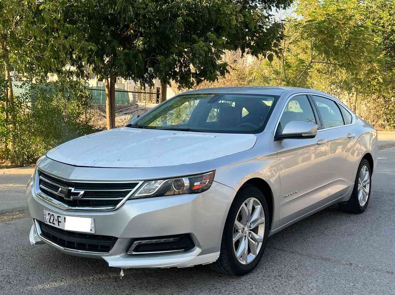 للبيع
 شيفروليه امبالا  impala موديل 2018
حادثها  ثلاث قطع  وبيها بارد ايضا والفحص موجود ايضا بالصور 
 سيارة جاهزة اي نقص ما مابيها 
إيرباك ستارة سقف جهة الراكب
5 بصمات
شاشه كبيرة 
كامره 360
كرسي جلد كهرباء 
تخم تاير ويل كب اقتصادي قوه رزانه
 محرك 4سلندر اقتصادي 
تحويل ثاني يوم 
الموقع كركوك 
السعر 115 وبيها مجال تليفون. ***********
