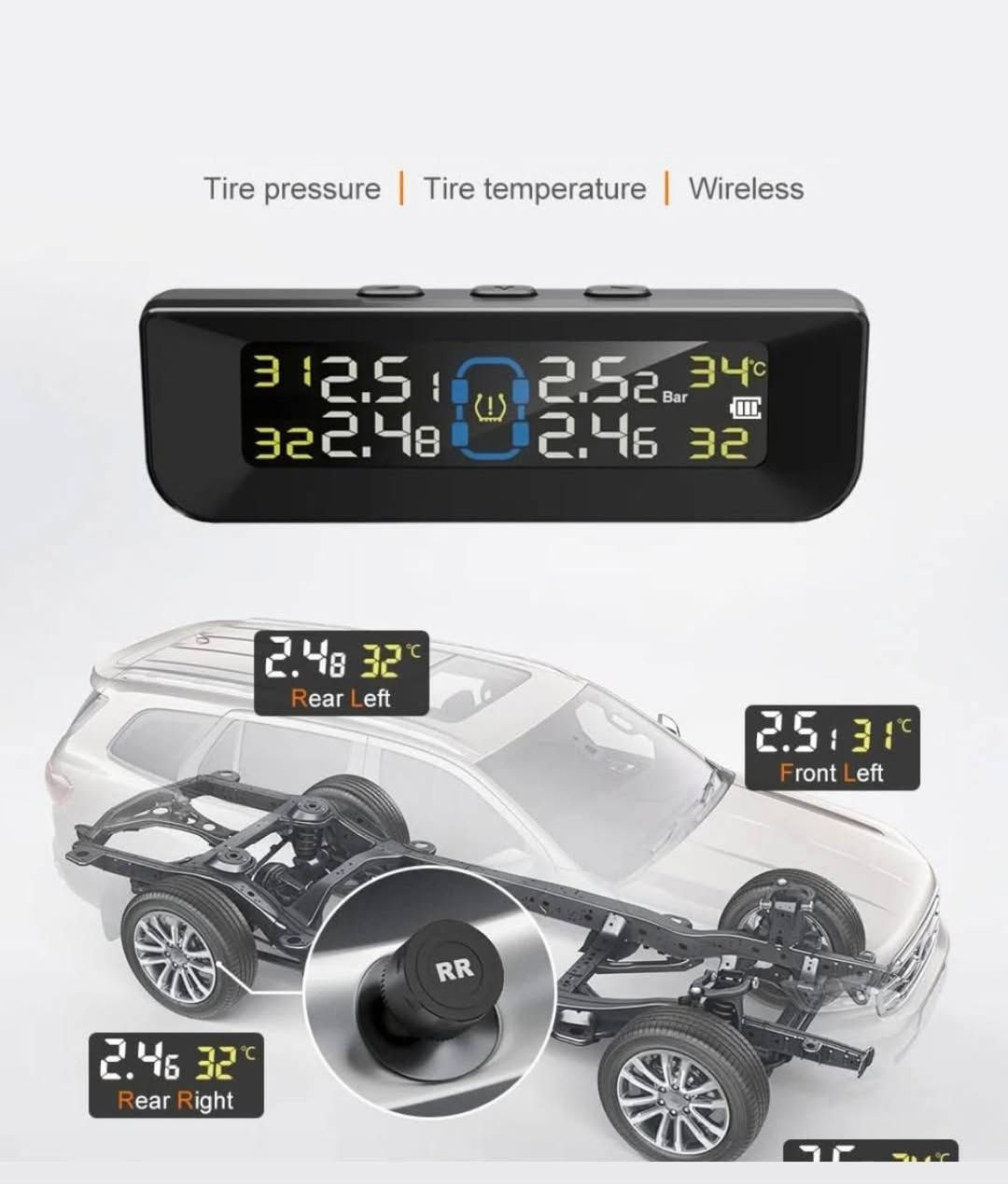 ب٣٠ الف اول تم 
جهاز حساس الهواء للتايرات
هذا نظام مراقبة ضغط الإطارات (TPMS) مع شاشة عرض ملونة تعمل بالطاقة الشمسية.يتميز الجهاز بمراقبة درجة الحرارة وضغط الهواء لكل إطار بشكل منفصل.يحتوي على خيارات شحن مزدوجة، تشمل الطاقة الشمسية وشحن USB.يتوفر هذا الجهاز في العراق بأسعار تتراوح بين 60 ألف دينار عراقي و75 ألف دينار عراقي


**إذا كنت صاحب هذا الإعلان وتريد حذفه لأي سبب، رجاءا أرسل رسالة إلى الدعم الفني**