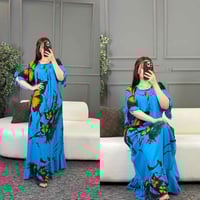 دشداشة نسائي • كشمير سيلين • فري سايز 90 كيلو