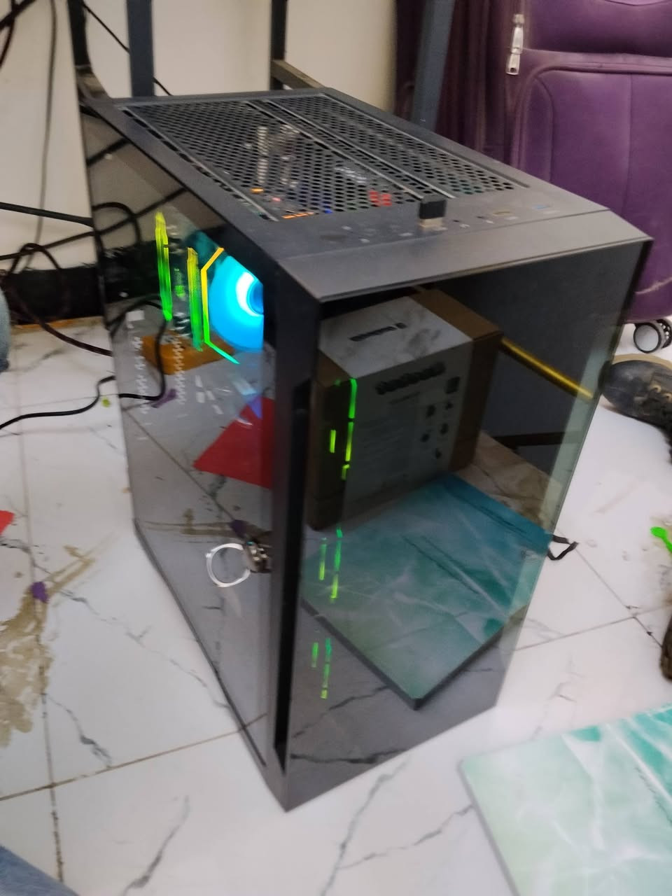 حاسبة للبيع وكراتين القطع كلها موجودة
Motherboard: MACHINIST E5-RS9
Cpu: xeon e5 2680 v3 14 core 28 thread
Gpu: rx580 8gb soyo
 Psu: mass650
Ram: 16gb ddr4
Storage: ssd 512
Cpu cooler: deep cool
 
السعر 400 
متوفر توصيل جميع المحافظات
رقمي ***********
