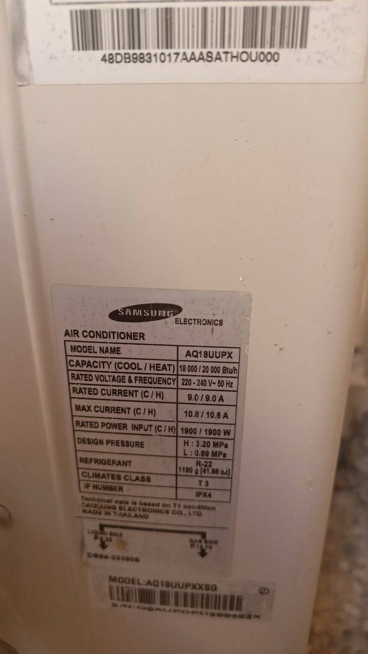 سامسونك 1.5 طن يحتاج بواري وغاز نظيف وشغال


**إذا كنت صاحب هذا الإعلان وتريد حذفه لأي سبب، رجاءا أرسل رسالة إلى الدعم الفني**