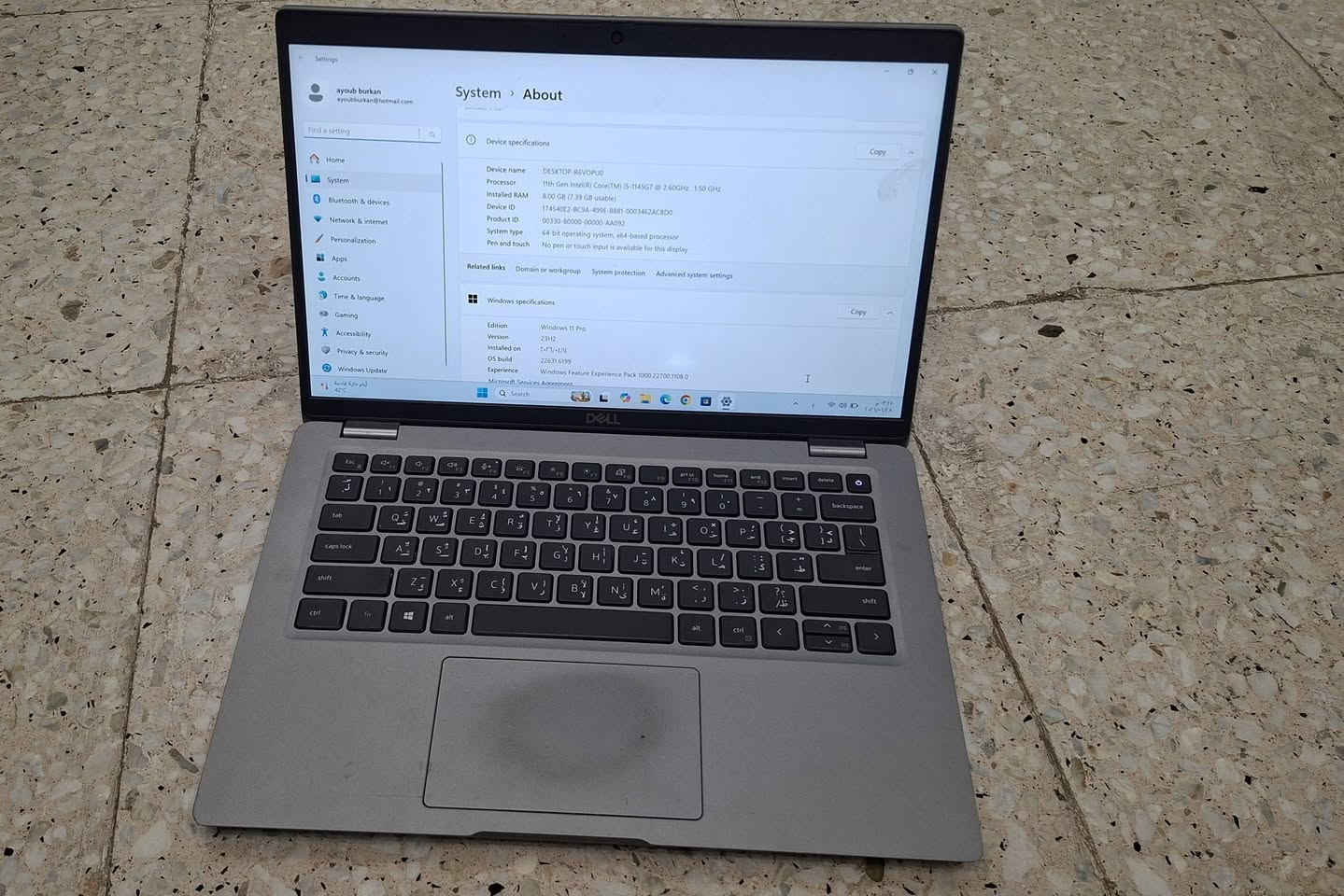 السلام عليكم
عندي هذا اللابتوب dell
Cor i5 1145G7 جيل ال١١
Ram 8gb
هارد ssd 256
نظيفة جدا جدا
سعر 320
***********
بغداد
