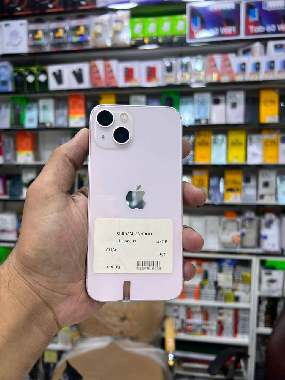 📱 iPhone 13 

✨ المواصفات:
🔹 السعة: 128 GB 
🔹 نسبة البطارية: 85% 🔋
🔹خطين دبل شريحه 
🔹 نسخة الشرق الأوسط
🔹 الملحقات: بدون 
🔹 الجهاز بحالة ممتازة، نظيف وجاهز للاستخدام.

💥 السعر 🔥🔥🔥
📩 راسلنا لمعرفة السعر 

✅ متوفر الآن لدى علاء للهاتف النقال

♻️ كما نشتري جميع الهواتف المستعملة بأفضل الأسعار مع تقييم فوري ودفع نقدًا.

💳 ويتوفر لدينا التقسيط لحاملي:
✔️ ماستر كارد الرافدين
✔️ ماستر كارد الرشيد

📍 العنوان:
واسط – الزبيدية – الفلكة، مقابل منفذ أروك
علاء للهاتف النقال

📞 للاستفسار أو الحجز أو مراسلتنا عبر واتساب:

📲 ***********
📲 ***********

