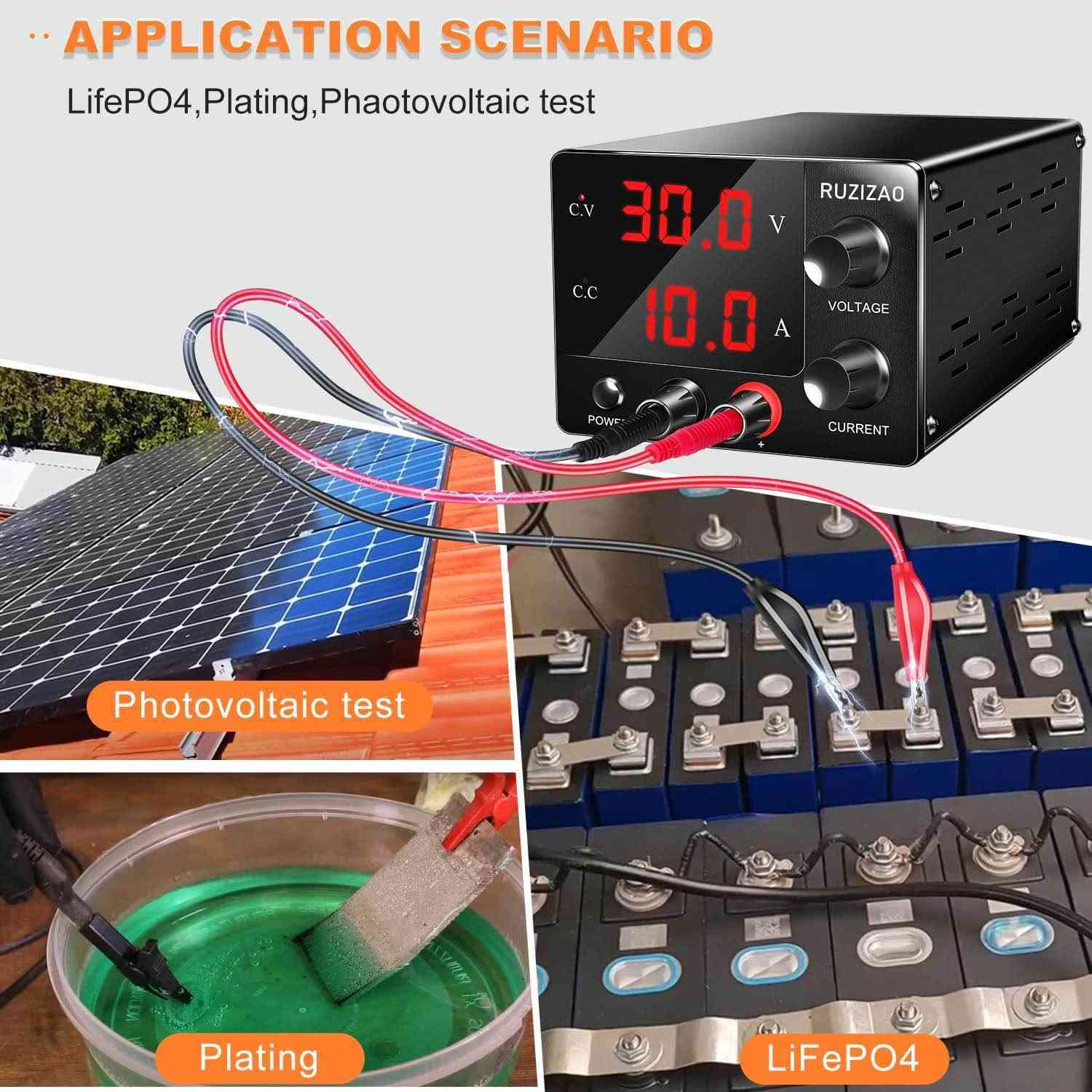 Power Supply (0-30V, 0-10A)
پاوەرسپلای بە هێزی (0-30) ڤۆلت و (0-10) امپیر
نوێ بەکارنەهاتوو 
نرخی 39 هەزار

Laboratory Power Supply (0-30V, 0-10A), DC Adjustable Power Supply with 4-Digit LED Display (Transmitter Adjustment Button/Output Switch), Black رانية, السليمانية


**إذا كنت صاحب هذا الإعلان وتريد حذفه لأي سبب، رجاءا أرسل رسالة إلى الدعم الفني**