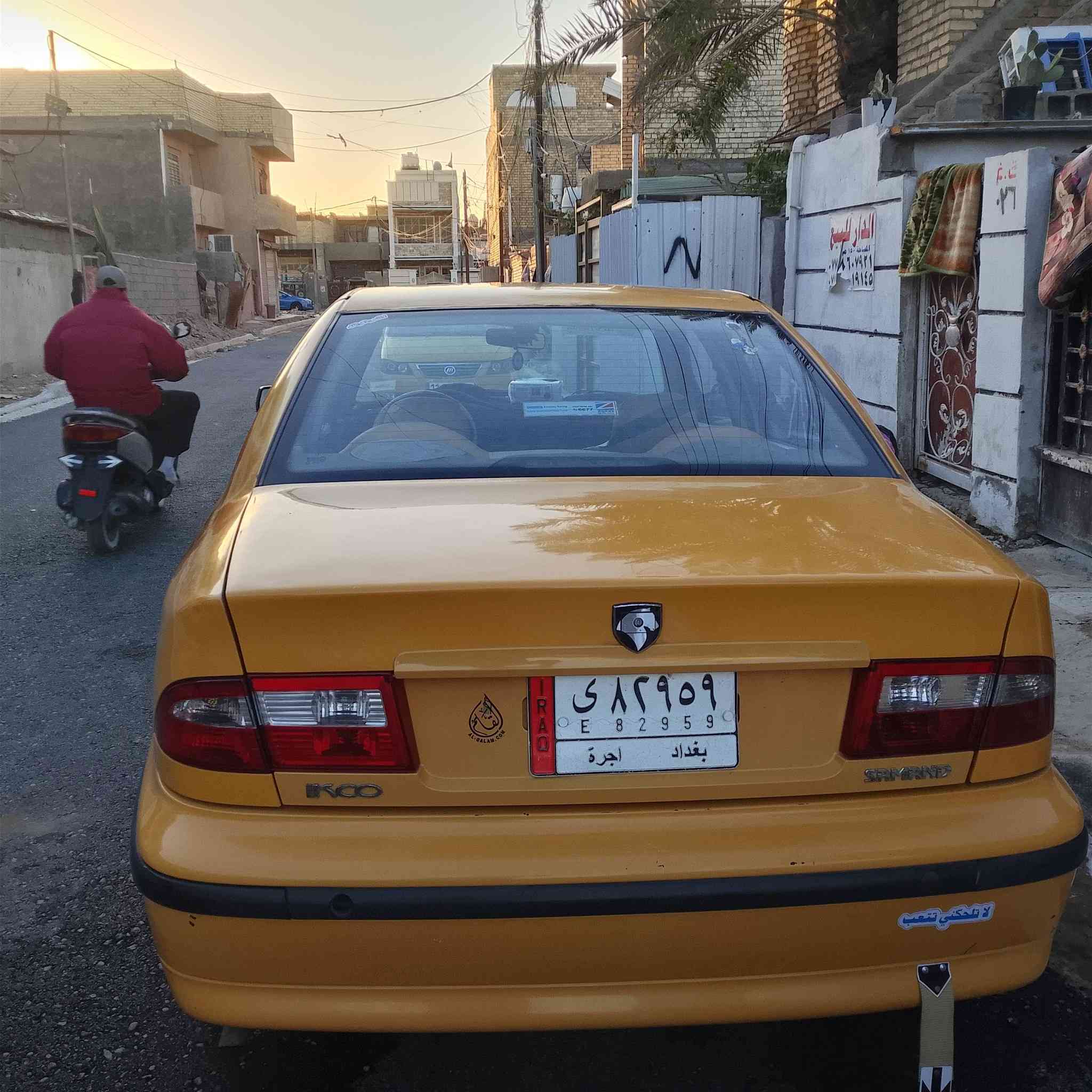 سلام عليكم سمند موديل 12 كرستال كير مكينه خير من الله تبريد بس غاز رقم بغداد كشر كفاله غرفه جديده دوشمه جديده تنته حراري بطاين ارضيه كله جديد سعر 42بيهه مجال قليل شاشه وكامره شادهن بورقه سياره جديده تحويل ثاني يوم  تواصل ***********متوفر واتساب
