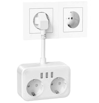 شريط طاقة • ٣ منافذ USB • ٥ في ١