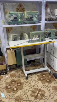 مكائن ياباني باله جديد بل كارتون هيه والميز ملحقاته كامله والتوصيل  ((...