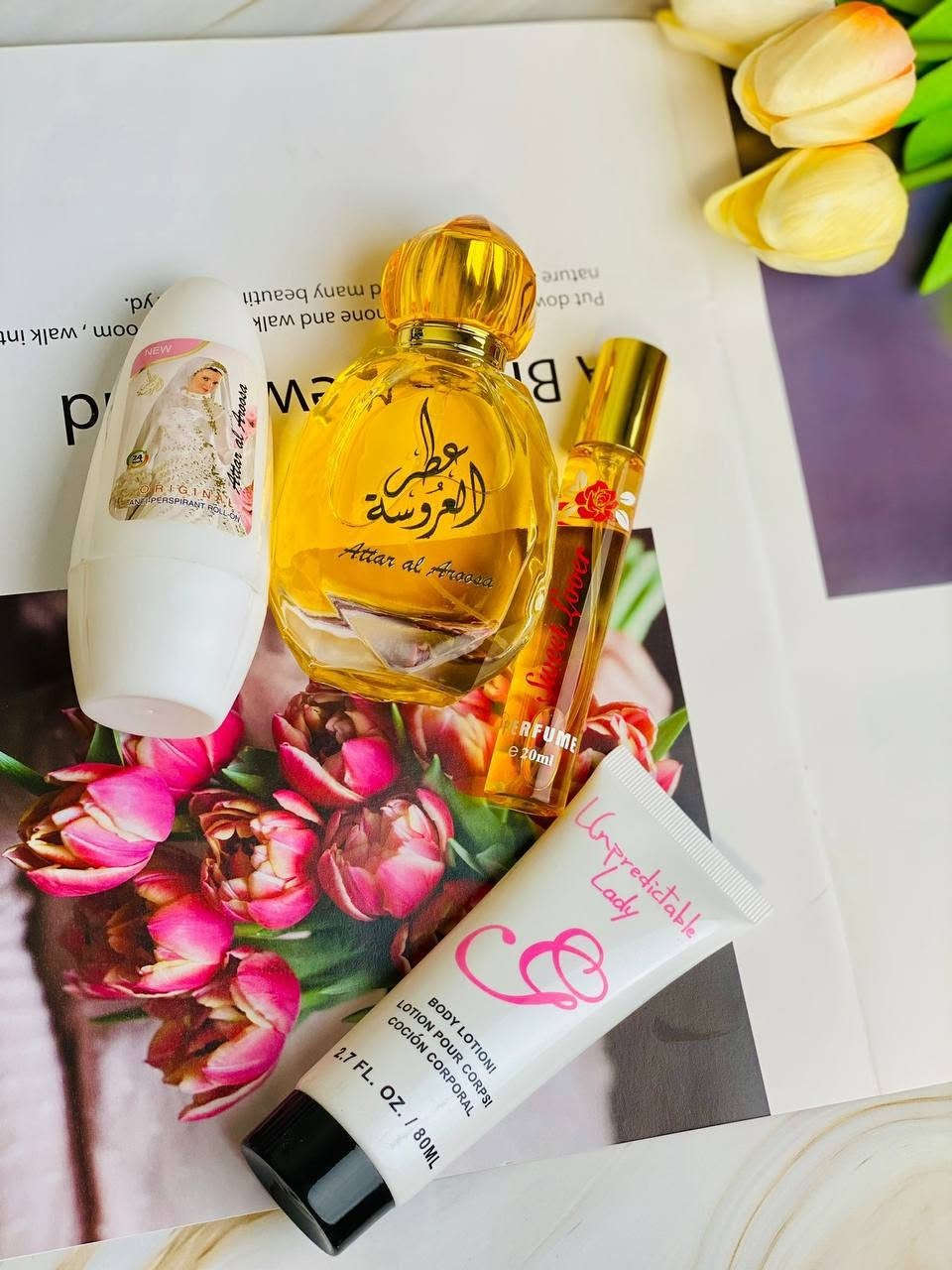 بكج العروسة 🥹❤️

1.عطر العروسة الحجم الكبير 🫣
2.رول مانع تعرق 😍
3.عطر قلم فواح 💋
4.عصارة كريم مرطب وجة وجسم 🥰

السعر 15 الف فقط 🔥🔥🔥
توصيل لجميع المحافظات العراقيه 4 الاف فقط 🚗🚗🚗


**إذا كنت صاحب هذا الإعلان وتريد حذفه لأي سبب، رجاءا أرسل رسالة إلى الدعم الفني**