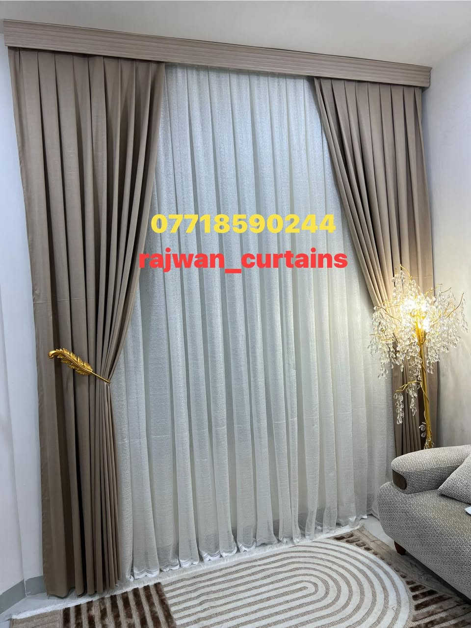 صار بإمكانكم تجهّزون بيوتكم بأجمل الستائر وبكل راحة 🏡
📢 وبأنسب الاسعار متوفر الآن

✔️ موديلات عصرية وكلاسيك 
✔️ خامات ممتازة وأسعار تنافسية
✔️ تجهيز وتركيب خلال 3 أيام ⚡️
✔️ أسعار مريحة تناسب الجميع 

لا تأجل ذوقك ولا جمال بيتك 💫
زورونا في ستائر رجوان وخلي بيتك يحچي أناقة
📞 للاستفسار راسلونا أو اتصلوا علينا ((*********** ))
