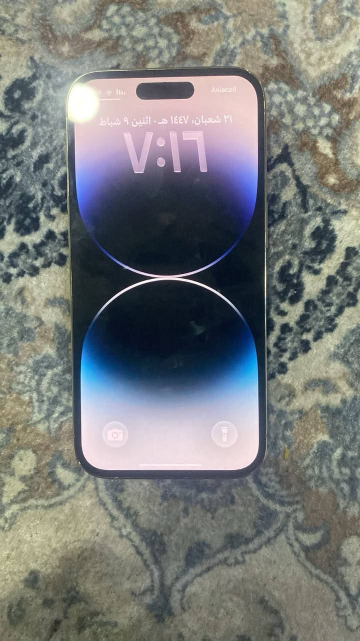 آيفون ١٤برو مكفول من الشخط ذاكرة ٢٥٦ويا واير وكفر السعر ٧٢٥وبي مجال للشراي ولا مفوح ولامصلح وتر بطارية ١٠٠شرط الفحص المكان أم النعاج ***********
