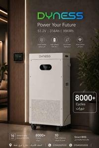 بطارية Dyness • ١٦kWh • ضمان ١٠ سنوات