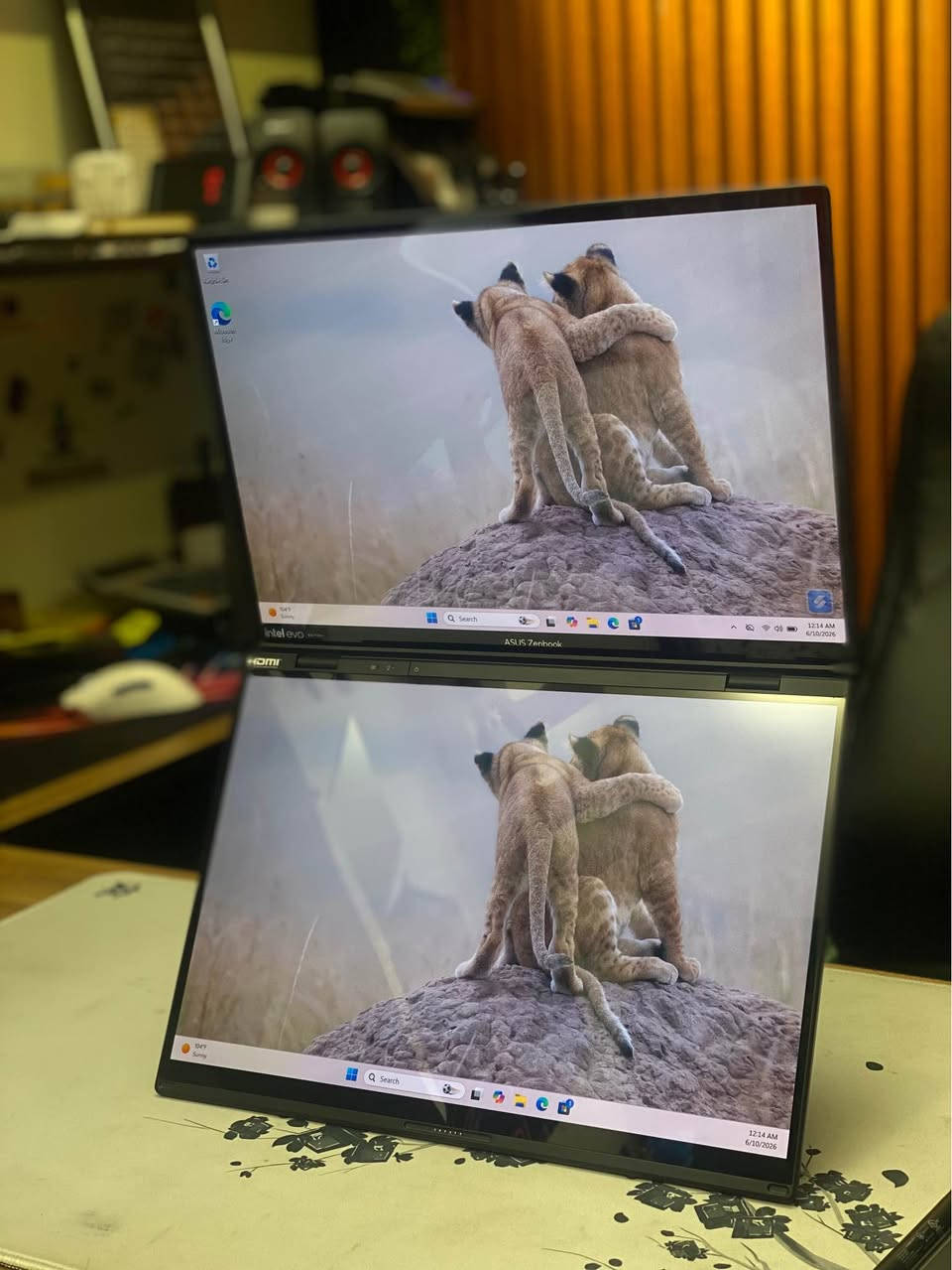 ASUS ZENBOOK DUO 14
INTLE ULTRA 7 155H 16C - 22T
INTEL ARC - 8G-
RAM DDR5 16G 7500HZ
SSD 1TB M.2
14", 1920x1200 60Hz, OLED, SRGB100%
( لمس مع قلم )
لابتوب مشحون 17 مرة

وعندك ضمان شهر صيانة بغداد, العراق


**إذا كنت صاحب هذا الإعلان وتريد حذفه لأي سبب، رجاءا أرسل رسالة إلى الدعم الفني**
