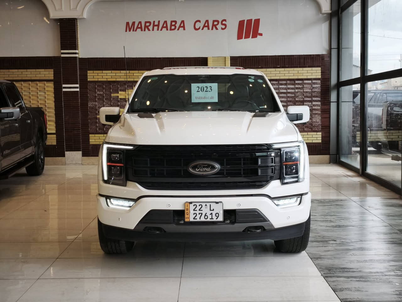 MCA IRAQ 
——————————
BRAND : FORD F150
CLASS : PLATINUM
ENGINE : V8 - 5.0L - 4x4
STATUE : CLEAN TITLE
YEAR : 2023
PRICE : $$
COUNTER :  13,000 KM
IMPORTING : وارد كندى 
ADRESS : Erbil , أربيل شارع ١٠٠م صف دائرة گمرگ
FOR IFORMATION CALL US :
MARHABA CARS 
 📞 : ***********
📞 : ***********
