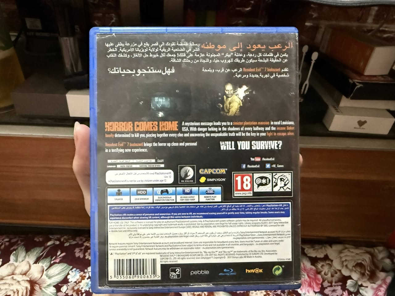 السلام عليكم لعبه رزدنت ايفل 7 نضافه فول مثل ما موضح بصوره نسخه ps4 وتكدر تنزل نسخه ps5 ويه اضافه نهايه لوكس مجاناً من متجر اذا عندك القرص السعر 15 الف قفل مكاني بغداد حي العامل الرقم *********** نسخه عربية
