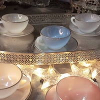 طقم ٦فنجان • اركوبال اوبالين • صنع بفرنسا