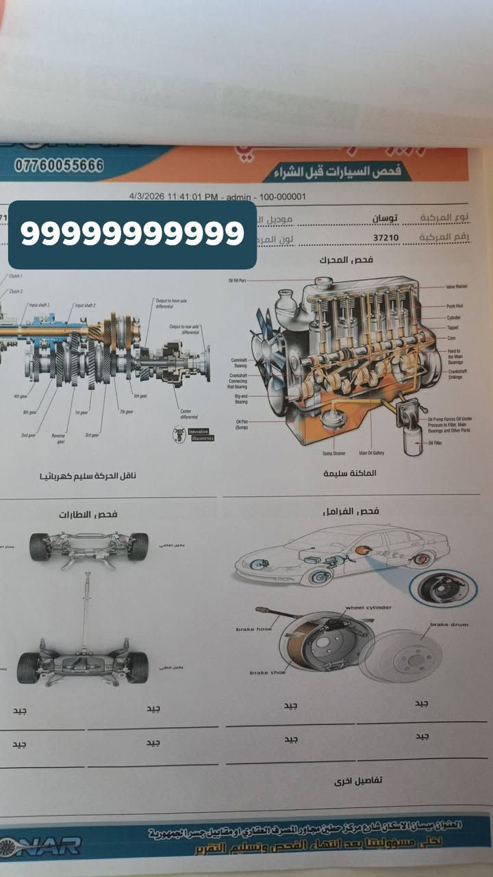 توسان 23خليجيه كفاله بيع او مراوس رقم  بغداد الجديد ماشيه 51الف ***********
