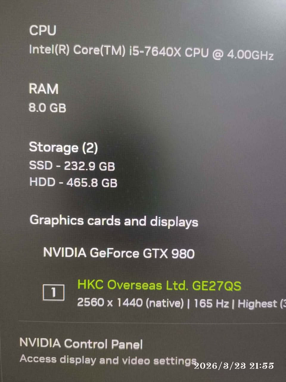 السلام عليكم تجميعة للبيع 
كرت NVIDIA GTX 980 ZOTAC
معالج CORE I5 7640X نسخة خاصة تدعم كسر سرعة
مذربورد MSI X299 GAMING PR CARBON AC تدعم تطوير وكسر سرعة
تدعم وايفاي وبلوتوث هم
رام 8GB 3200HZ RGB 
SSD: WD 250GB 
HDD: 500GB SEAGATE
PSU: 750W
تجميعة مرتبة تشغلك كلشي وتكدر تطور عليها
سعر 380 قفل قفل مابيها اي مجال 
مكاني بغداد تاجي. ماعندي توصيل
شراي خاص بغداد, العراق


**إذا كنت صاحب هذا الإعلان وتريد حذفه لأي سبب، رجاءا أرسل رسالة إلى الدعم الفني**