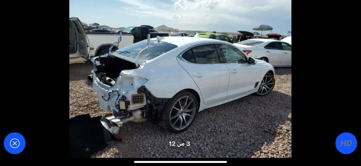 السلام عليكم جينيسس 2023 G70 أربعة سلندر 2000 تيربو حادثها قبق جنطة فقط بدون ايرباك صور  الحادث مرفقة فول عده فتحة مواصفات خير من الله ومعروفة ماشية 6000 ميل فقط زيرو ب 215 قفلل من الاخير بدون رقم سيارة جديدة أي نقص مابيها مكاني كربلاء ***********
