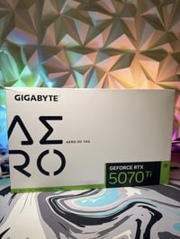 كرت شاشة RTX 5070 Ti 16GB OC ابيض بعده جديد ممفتوح من الباكيت للبيع ال...