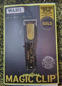 Wahl Magic Clip • إصدار ذهبي • بطارية 100 دقيقة