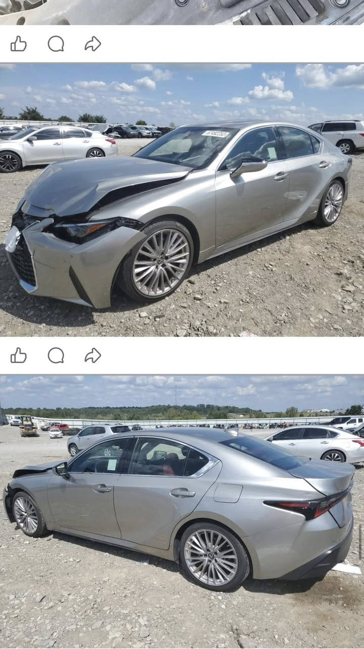 موديل 2022 is300
ماشية ٢٧ الف 
فول داخل احمر بدون ايرباك 
قطعتين صبغ 
مرقم اربيل بسمي 
***********
