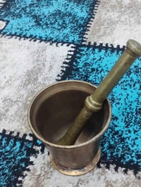 للبيع هاون نحاس ارتفاع 14سم و اليده 25 سعره 50 قفل مكاني بغداد الدوره ...