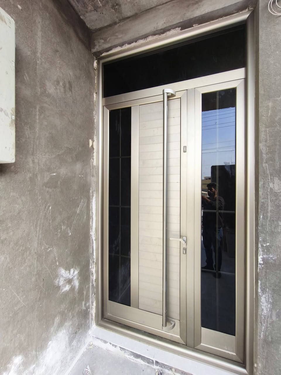 شركة المركزي الألمنيوم وbvc 
باب مدخل ألمنيوم دبل جام .نظام القاصه 
الون الشمباني مقطع سراي التركي الاصلي.
متوفر جميع الألوان.. العنوان الناصريه المنصوريه قرب القوس واهلا وسهلا بالجميع 
التواصل على الواتساب ‏‪0781 062 5757‬‏
